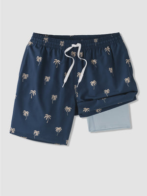 THE MIDNIGHT PALMS 7" CLASSIC LINED SWIM TRUNK